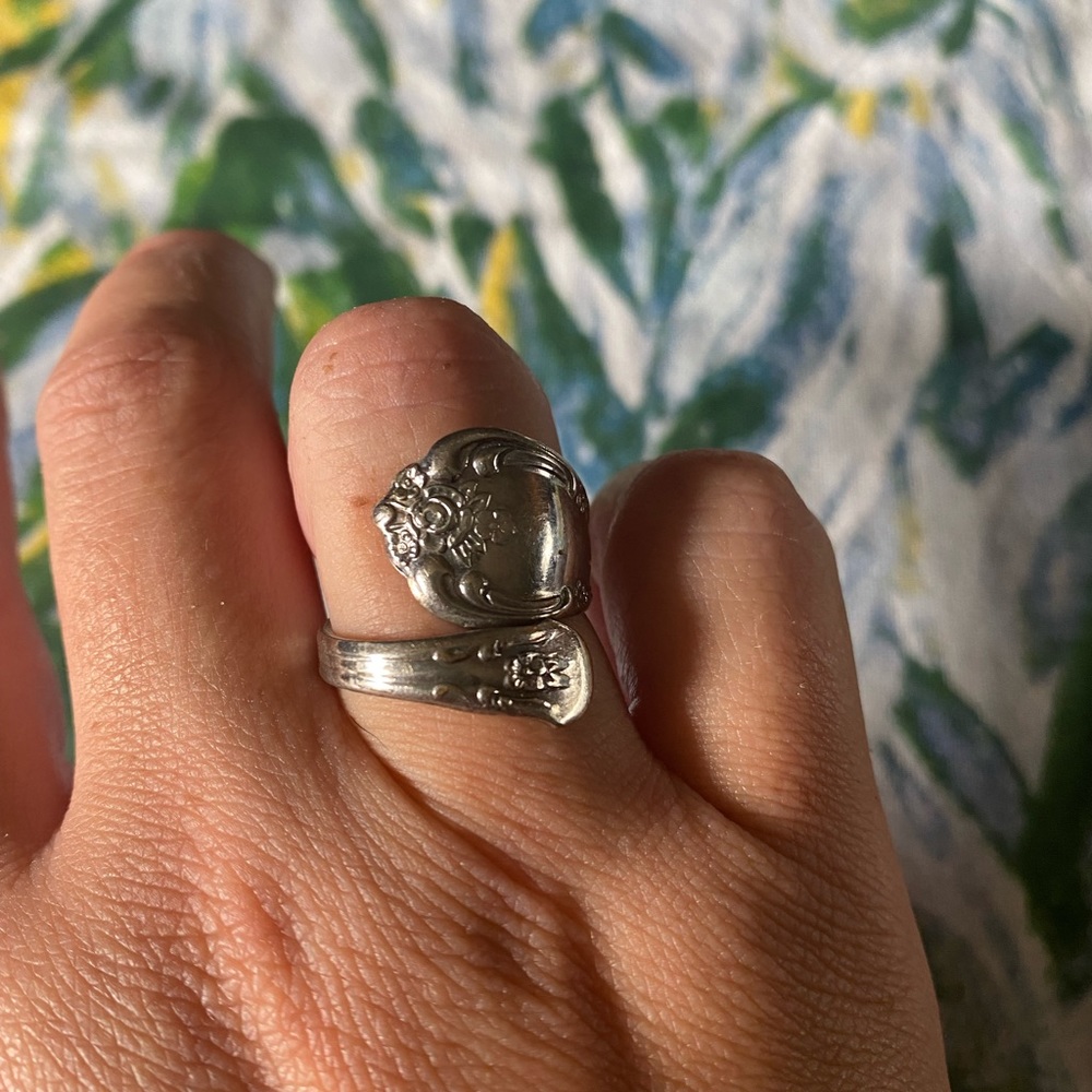 Antique Cottage Core Victorian Spoon Ring 🥄